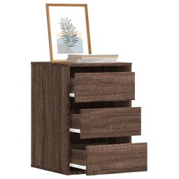 Dulap colt cu sertare stejar maro 40x41x58 cm lemn prelucrat GartenMobel Dekor