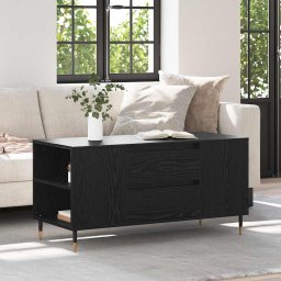 Masa de cafea Stejar negru 102 x 44.5 x 50 cm Lemn compozit GartenMobel Dekor