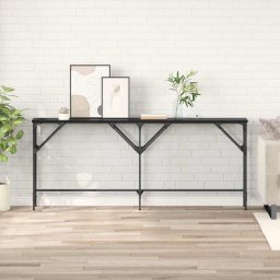 Masa de consola Stejar negru 180 x 29 x 75 cm Lemn compozit GartenMobel Dekor