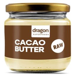 Grasime de cacao presata la rece raw, 300ml, Dragon Superfoods