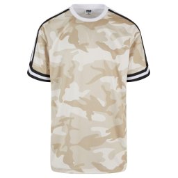 Urban Classics Tricou 'AOP' bej / nisipiu / negru / alb