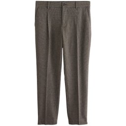 Next Pantaloni cu dungă ciocolatiu / alb