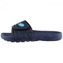 Papuci, albastru inchis, ortopedici, din PVC, cu talpa joasa, Scholl Nautilus-F24354-1040-Albastru-Inchis (Marime: 45)
