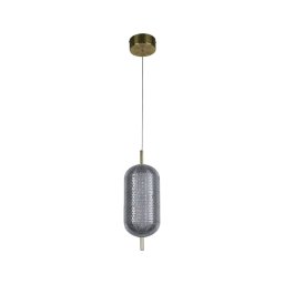 Searchlight 28803SB - Pendul LED pe cablu CAPSULE LED/19W/230V