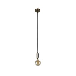 Searchlight 77651AB - Pendul suspendat pe cablu SUSPENSION 1xE27/60W/230V alamă