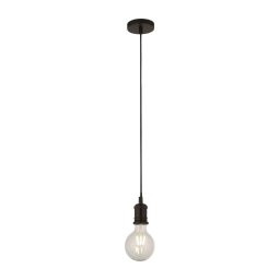 Searchlight 7461BK - Pendul cu cablu SUSPENSION 1xE27/60W/230V negru