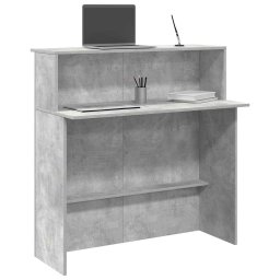 Birou de receptie Gri beton 100x50x103,5 cm Lemn prelucrat GartenMobel Dekor