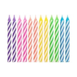 Set de lumânări colorate 6 cm - 24 buc