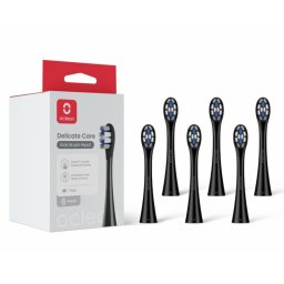 Set 6 capete de schimb pentru periuta de dinti electrica Oclean Delicate Care, Moale, Pentru copii, DuPont Fiber cu fluorura, Negru