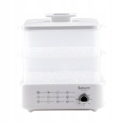 Aparat de gatit cu aburi Saturn ST-EC1187, 1500W, 12 l, Oprire automata, Indicator nivel apa, Alb