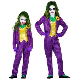 Costum joker fete - 5 - 7 ani / 128 cm