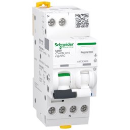 Acti9 AFDD, Intreruptor automat diferential, detectie arc electric, iCV40N, RCBO 1P+N, curba B, 16A, 6kA, 30mA tip A-SI, VigiARC Schneider A9TDE3616