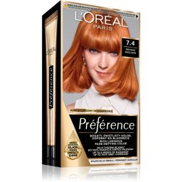 L’Oréal Paris Préférence culoare par culoare 7.4 Mango Copper 1 buc