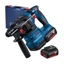 Bosch - GBH 185-LI - Rotopercutor SDS-Plus cu 2 acumulatori si incarcator, Li-Ion, 18 V, 4 Ah, 1.9 J, valiza plastic