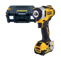 DeWalt - DCF903P1 - Masina de insurubat cu impact cu 1 acumulator, Li-Ion, 12 V, 5 Ah, patrat 3/8 inch, 339 Nm, -, valiza speciala