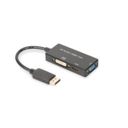 DisplayPort 1in3 HDMI, DVI and VGA converter cable