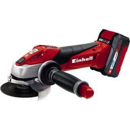 Einhell cordless angle grinder TE-AG 18/115 Li Kit, 18 Volt (red / black, E-Box S35 Li-Ion battery 3.0Ah)
