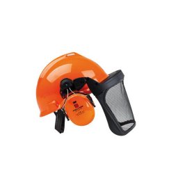 Cască de protecție cu vizieră din plasă și căști antifonice, model G22D/H511FH