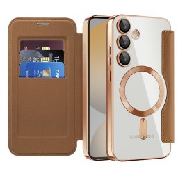 Husa Husa pentru Samsung Galaxy S24 FE - Techsuit SmartMag Book Case - Brown