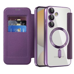 Husa Husa pentru Samsung Galaxy S24 FE - Techsuit SmartMag Book Case - Purple