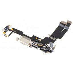 Piese si componente Banda cu Conector Incarcare - Microfon Apple iPhone 14, Argintiu