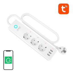 Prelungitor Smart WiFi power strip Gosund P1 PLUS (4x AC schuko, 3x USB-A) Tuya