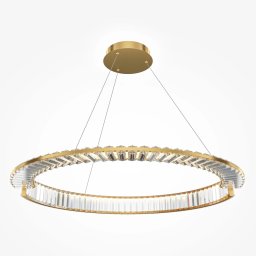 Lustră Krone P097PL-L45BS3K, D:80 cm, 45W LED, 3000K, alamă