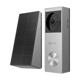 Sonerie video smart Wi-Fi 2K cu panou solar și acumulator 5200mAh, stocare 32GB, IP65, EZVIZ CS-HP3(3MP)