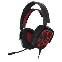 Casti cu fir YHP 3040 Negru/Rosu