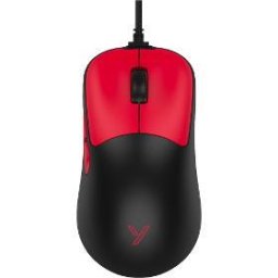 Mouse YMS 3300RD Apex – Mouse gaming cu fir USB, optic 10.000 DPI, 7 butoane + scroll, iluminare RGB, roșu