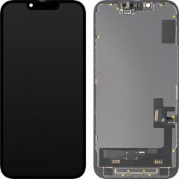 Piese si componente Display cu Touchscreen MP compatibil cu Apple iPhone 14, cu Rama, Versiune Soft OLED IC Movable FHD, Negru
