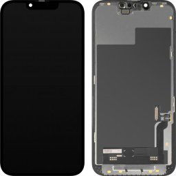 Piese si componente Display cu Touchscreen MP compatibil cu Apple iPhone 13, cu Rama, Versiune Soft OLED IC Movable FHD, Negru