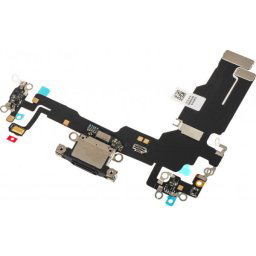 Piese si componente Banda cu Conector Incarcare - Microfon Apple iPhone 15, Negru
