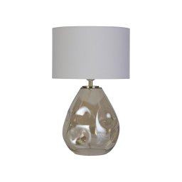 Searchlight EU65420CP - Lampă de masă DEVON 1xE27/60W/230V gri/fumuriu