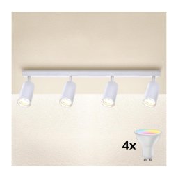 Brilagi SELE Spot LED RGBW reglabil 4xGU10/4,8W/230V alb