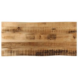 Blat masa, contur natural, 100x40x2,5 cm, lemn masiv mango brut GartenMobel Dekor