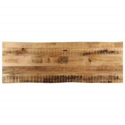 Blat de masa contur natural 140x40x2,5 cm lemn masiv mango brut GartenMobel Dekor
