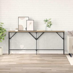 Masa de consola stejar artizanal 180 x 29 x 75 cm Lemn compozit GartenMobel Dekor