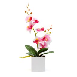 Decoratiune cu plantă artificială – orhidee – 3 modele – 37 cm