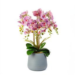 Decorațiune cu plantă artificială – Orhidee mov – 83 cm