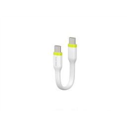 Cablu de date Mobile Origin Compact, 2x USB-C, 60W, 10 cm, Alb