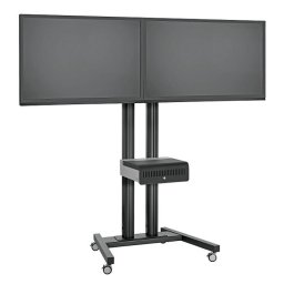 Stand TV mobil Vogels pentru podea SidebySide (Negru sau Gri)