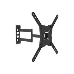 Suport de perete extensibil Equip 650407, 23"-55", 30 kg, inclinare/rotatie, negru