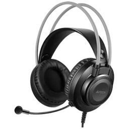 Casti A4tech cu fir, tip standard, utilizare multimedia (PC and more), microfon pe casca, USB, Gri
