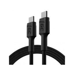 Green Cell KABGC30 cabluri USB 1,2 m USB 2.0 USB C Negru