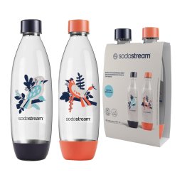 Sticle 2 sticle, SodaStream, Fuse Birds, Tritan, 1 l, Rezistente la temperaturi ridicate, Multicolor
