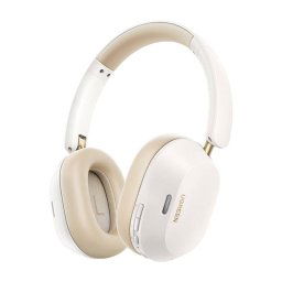 Casti Ugreen, Max5c Hybrid 43dB Active Noise Cancelling, Wireless, 40mm drivers, 4 microfoane, Over Ear, Bluetooth 5.4, 3D Spatial Audio, Alb-bej