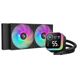 Cooler CPU Deepcool LQ240, 240 mm, ARGB, compatibil AMD si Intel, Negru