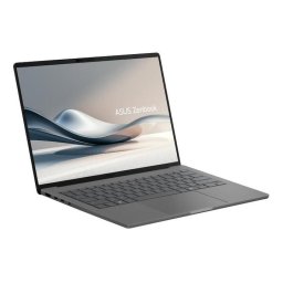 Laptop ASUS Zenbook A14 UX3407QA, Procesor Qualcomm Snapdragon X X1-26-100, 14" WUXGA OLED, 32GB, 1TB SSD, Qualcomm Adreno, Windows 11 Pro, Gri (INT Keyboard)