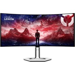 Monitor Gaming OLED Curbat Lenovo Legion PRO 34WD-10, 34 inch, UWQHD (3440x1440), 240Hz, 0.03ms, DisplayHDR 400 True Black, HDMI 2.1, USB-C 140W, VESA, Alb